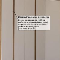 Quarto Casal Guarda Roupa Mesas De Cabeceira 495cm Veneza Avelã Pf-arenas Pf - 8