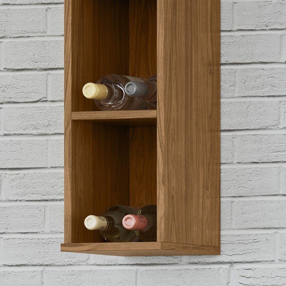 Módulo De Cozinha Aéreo Vertical 3 Nichos 20cm - Toscana Freijó - 7