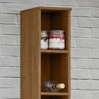 Módulo De Cozinha Aéreo Vertical 3 Nichos 20cm - Toscana Freijó - 6