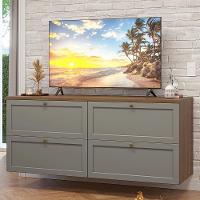 Rack Para Tv Até 70 Polegadas 160cm 4 Gavetas Vik Madesa 04 Rustic-cinza - 1