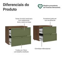 Rack Para Tv Até 70 Polegadas 160cm 4 Gavetas Vik Madesa 04 Rustic-verde