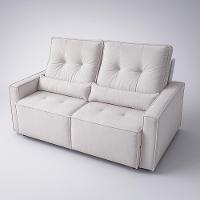 Sofá Retratil 2 Lugares 160m Luxemburgo Prata - 2