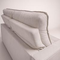 Sofá Retratil 2 Lugares 160m Luxemburgo Prata