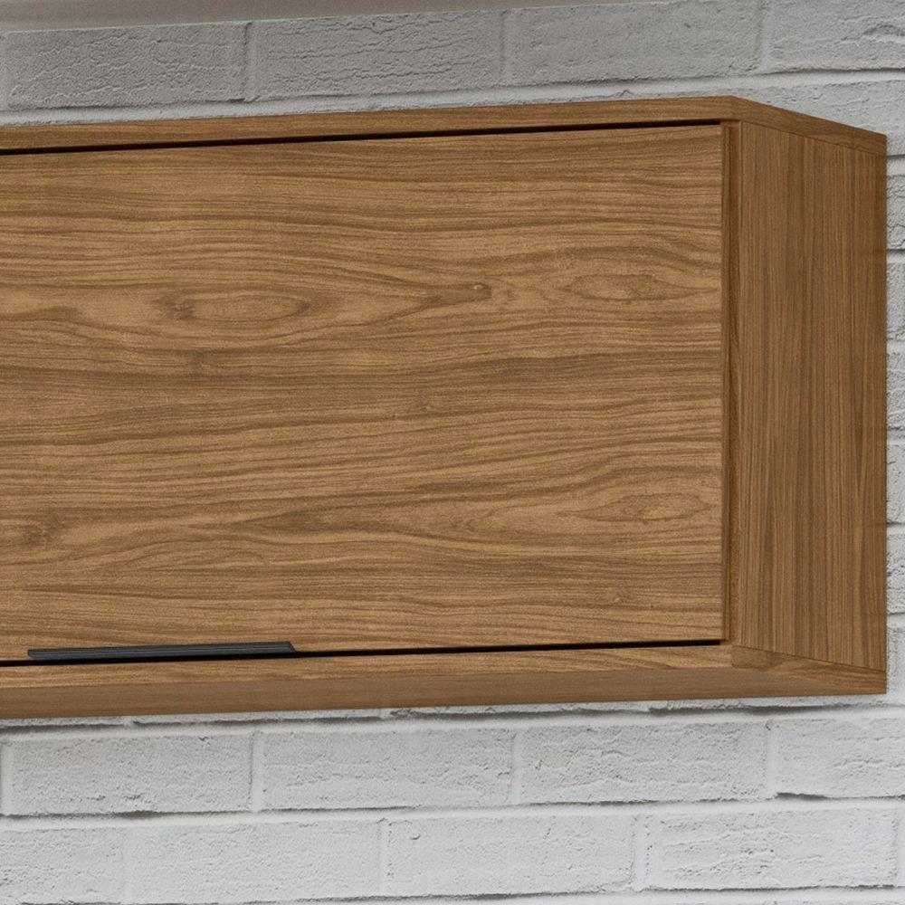 Módulo De Cozinha Armário Aéreo Porta Basculante 80cm - Toscana Freijó - 7