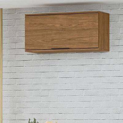 Módulo De Cozinha Armário Aéreo Porta Basculante 80cm - Toscana Freijó