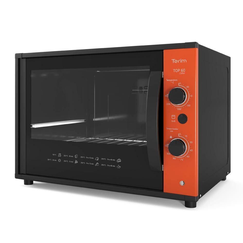 Forno Terim Elétrico Bancada Top 60 Collor 60l Laranja 110V - 1