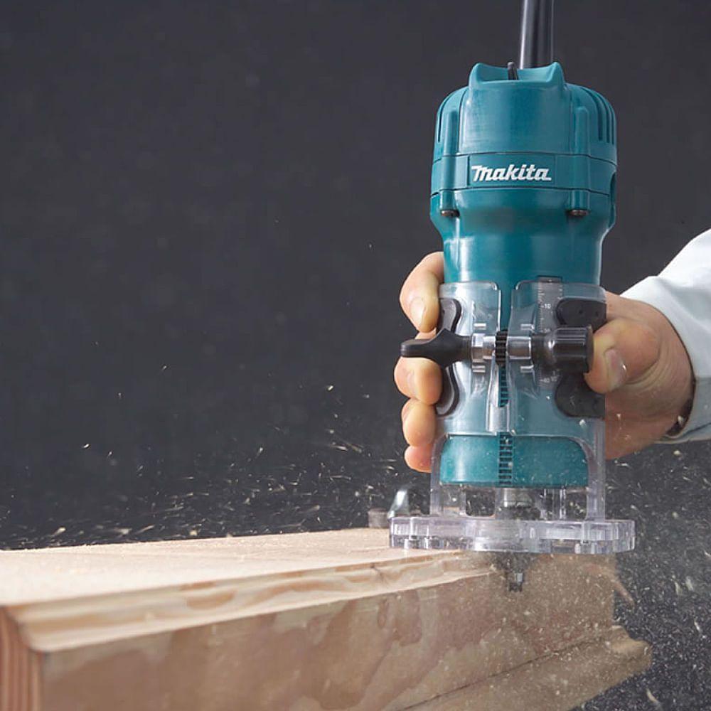 Tupia 6mm 530 Watts 110 Volts - 3709 - Makita Tupia De 6mm 530 Watts 3709 - Makita 110V - 6