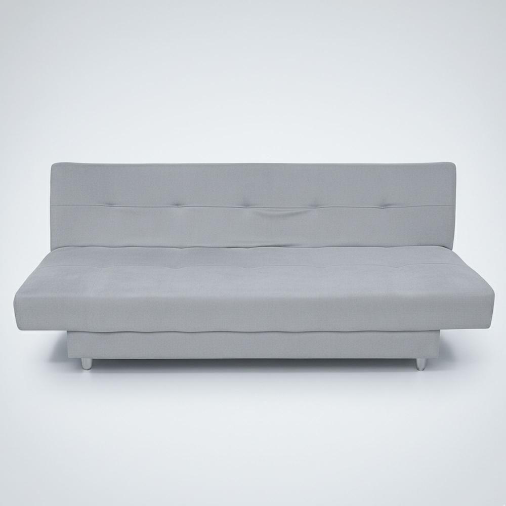 Sofá Cama 3 Lugares Xangai 1,94m Veludo Suede Prata - 2