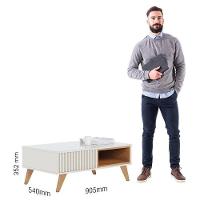 Estante Home Theater Humaitá Com Mesa De Centro Jeri Off White Matte Freijó E Aparador Riviera Freijó – Colibri - 6