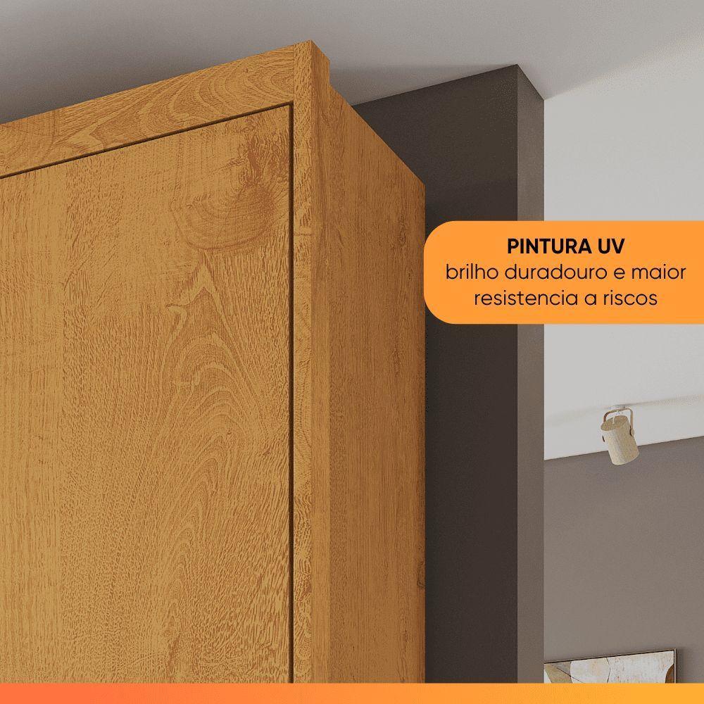 Guarda Roupas Casal 6 Portas 4 Gavetas 100% Mdf Chipre Madeirado - 9