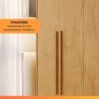 Guarda Roupas Casal 6 Portas 4 Gavetas 100% Mdf Chipre Madeirado - 7