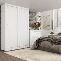 Guarda Roupa Solteiro City 2 Portas Branco Acetinado - Thb - 4