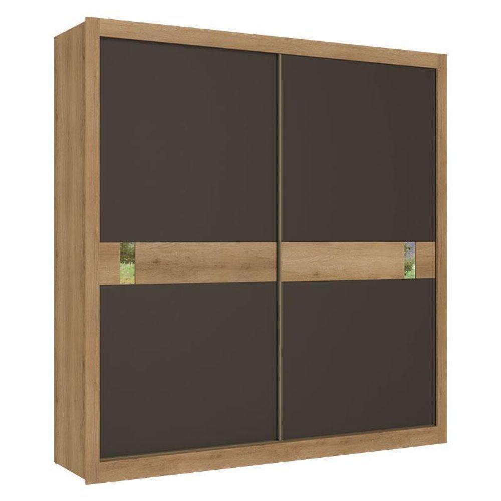 Guarda Roupa Casal Copenhagen 2 Portas Capuccino Off White Cacau Flex - Thb - 2