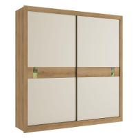 Guarda Roupa Casal Copenhagen 2 Portas Capuccino Off White Cacau Flex - Thb - 1