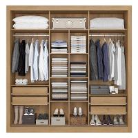 Guarda Roupa Casal Copenhagen 2 Portas Capuccino Off White Cacau Flex - Thb