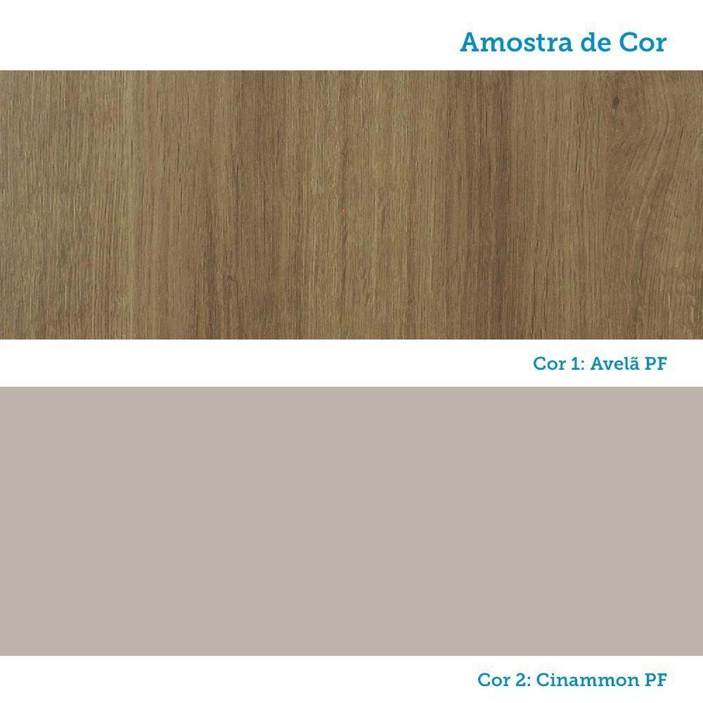 Quarto 8 Portas 6 Gavetas Cabeceira Qn Paris Luciane Móveis Avelã Pf-cinammon Pf - 7