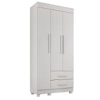 Guarda Roupa Copacabana New Quarto Com 3 Portas E 2 Gavetas Branco - 1