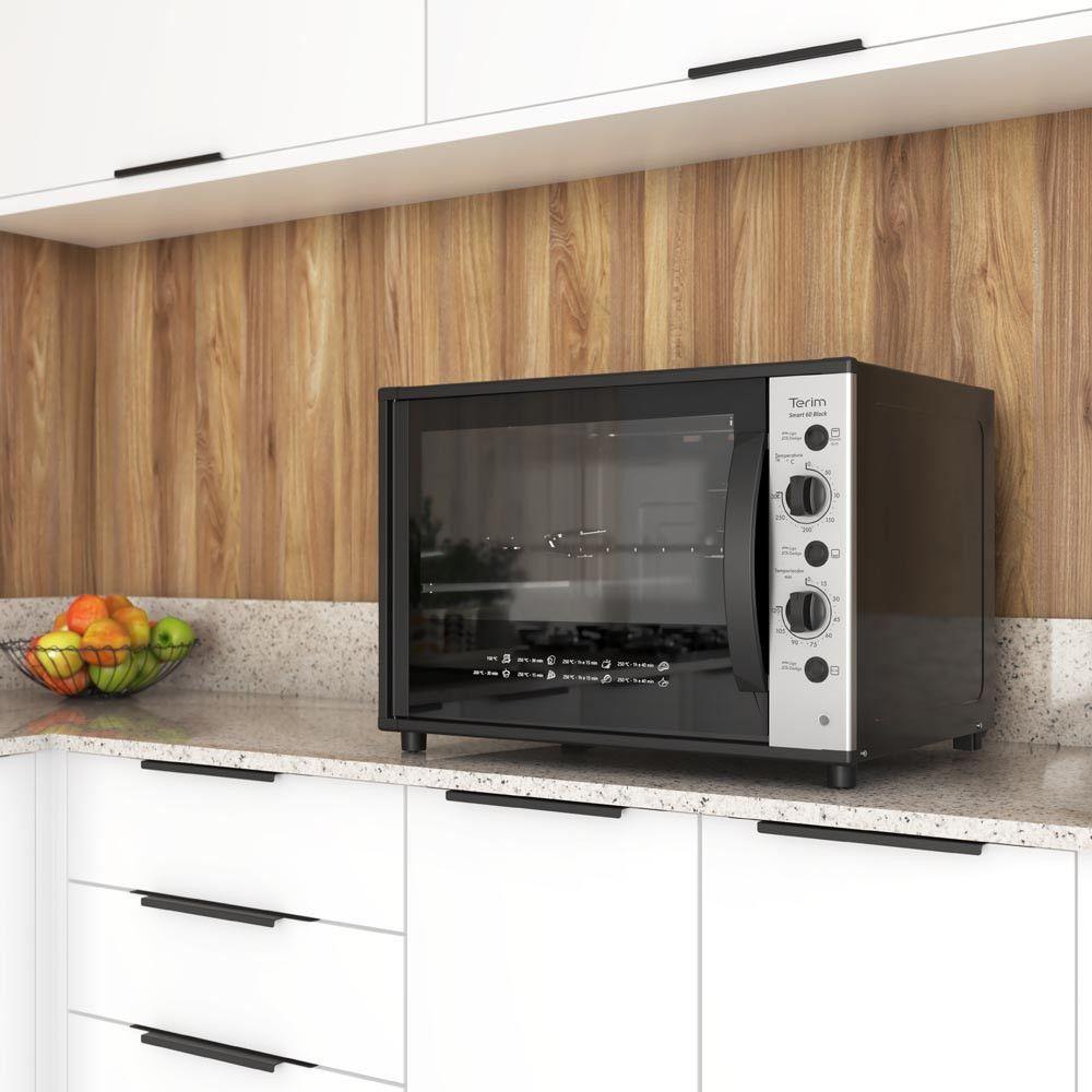 Forno Terim Elétrico Bancada Smart60 Black Com Espeto 60l Preto 220V - 7