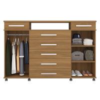 Cômoda London Quarto Com 7 Gavetas 2 Portas E Rodízios Amendola Touch - 3