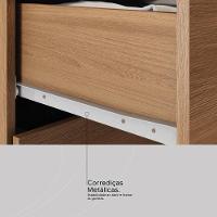 Cômoda London Quarto Com 7 Gavetas 2 Portas E Rodízios Amendola Touch - 5