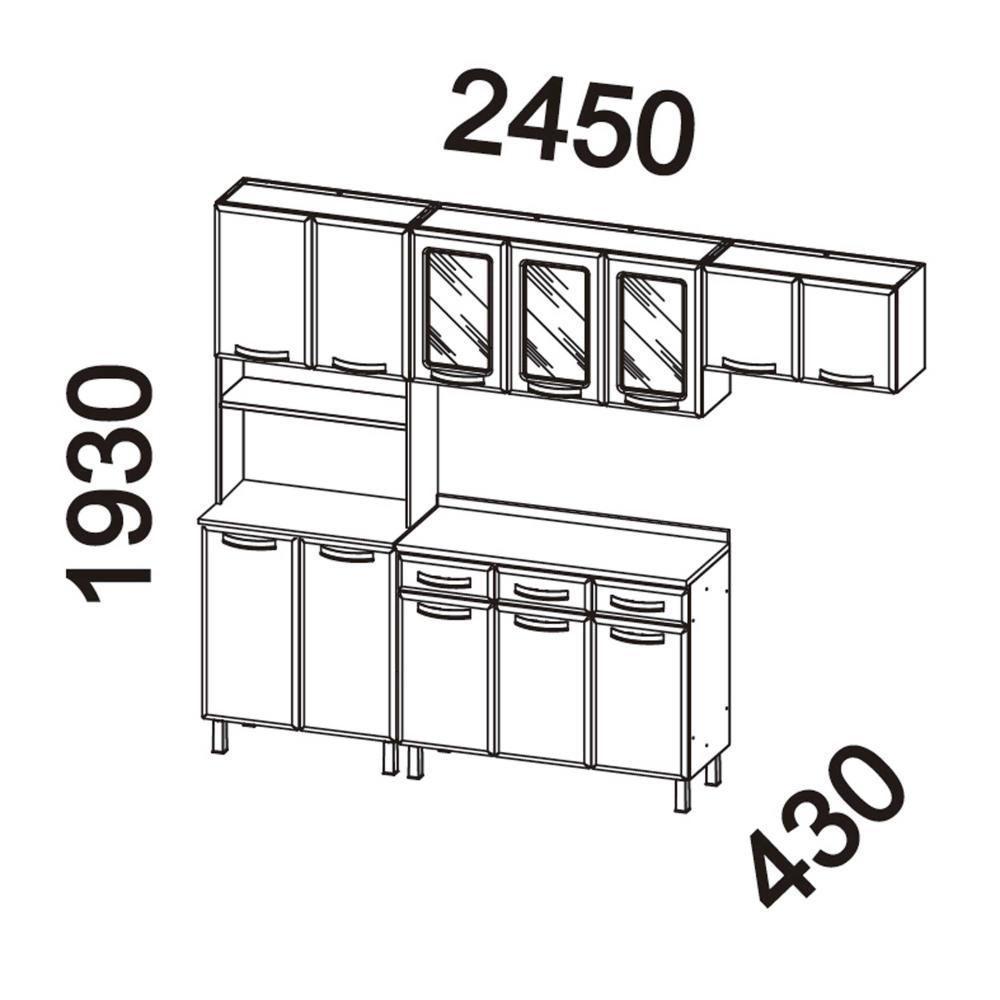 Cozinha De Aço Completa C/ Kit Para Micro-ondas Telasul Topázio 4 Peças Branco/preto Branco Com Preto - 5