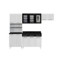 Cozinha De Aço Completa C/ Kit Para Micro-ondas Telasul Topázio 4 Peças Branco/preto Branco Com Preto - 2