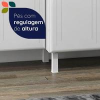 Cozinha De Aço Completo Telasul Topázio C/ Vidro 4 Peças Branco Branco - 6