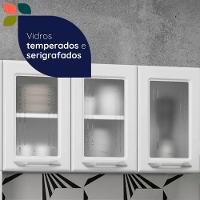 Cozinha De Aço Completo Telasul Topázio C/ Vidro 4 Peças Branco Branco - 8