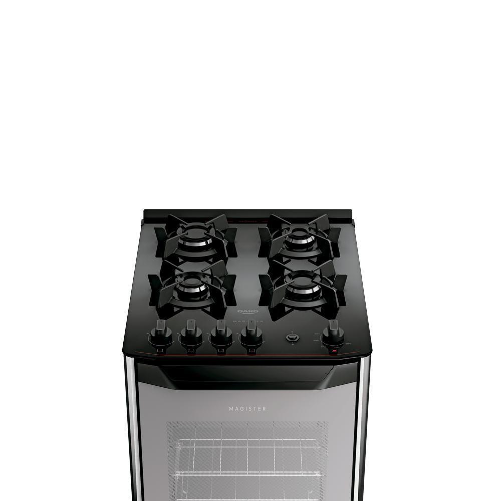 Fogão 4 Bocas Dako Magister Style Com Mesa De Vidro Espelhado Bivolt - 3