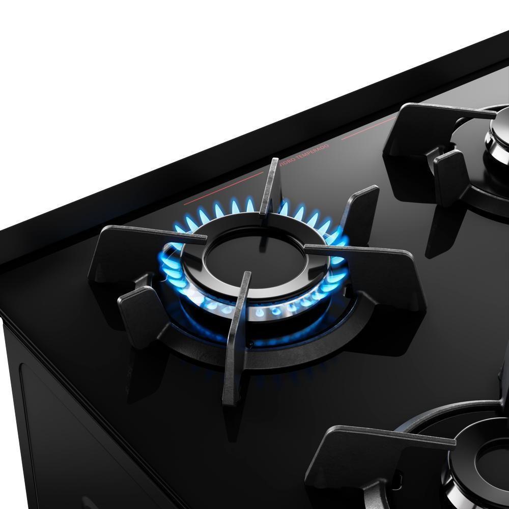 Fogão 4 Bocas Dako Magister Style Com Mesa De Vidro Espelhado Bivolt - 6