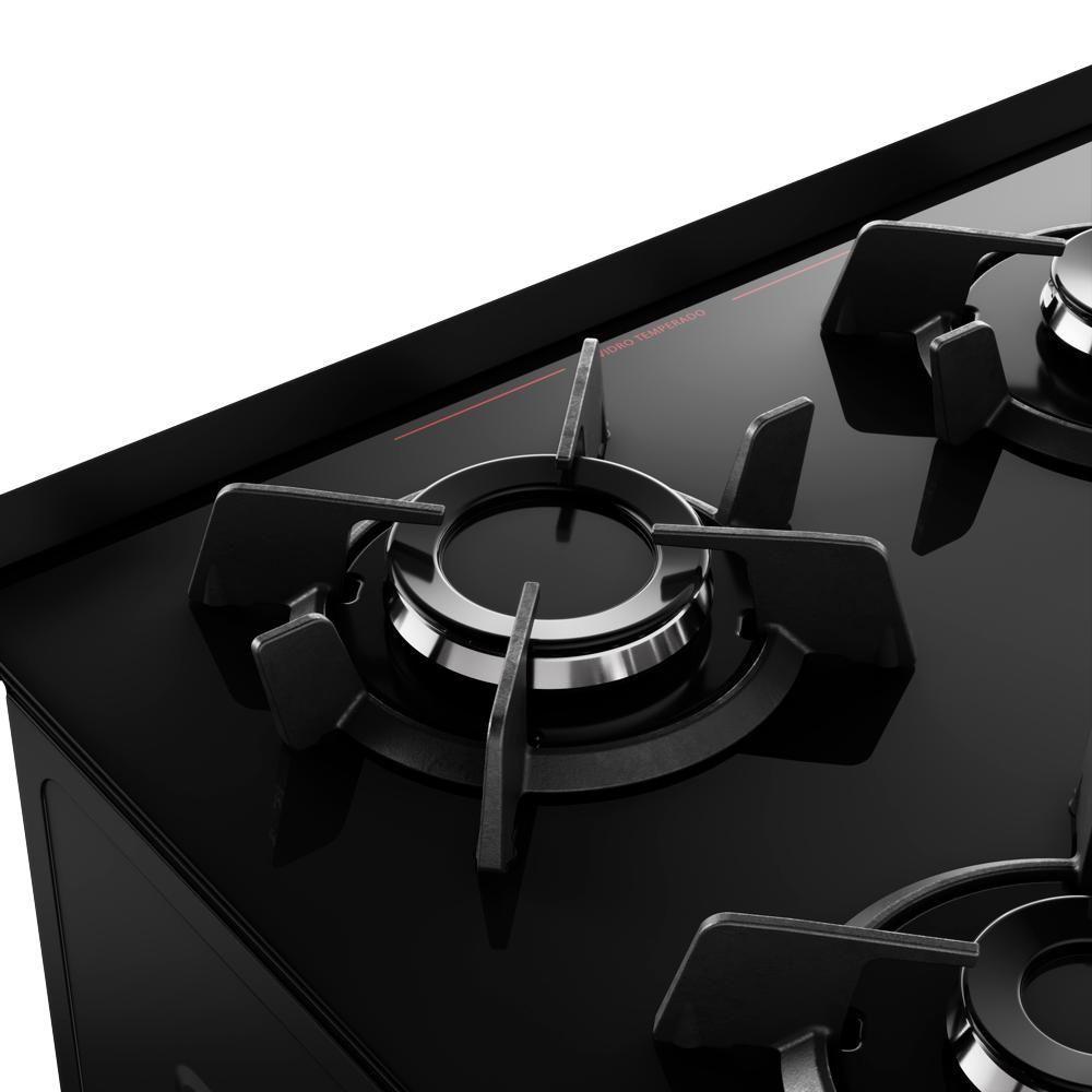 Fogão 4 Bocas Dako Magister Style Com Mesa De Vidro Espelhado Bivolt - 7