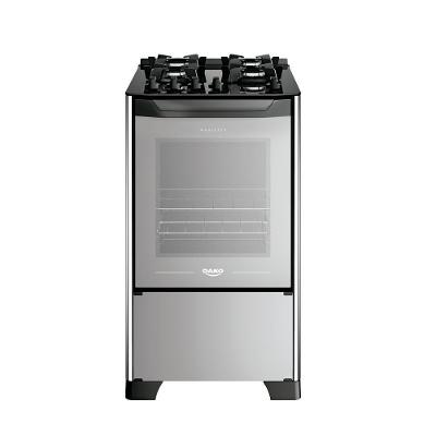 Fogão 4 Bocas Dako Magister Style Com Mesa De Vidro Espelhado Bivolt