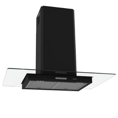 Coifa Terim Ilha Teto Vidro Reto Black 90 cm Preto 110V