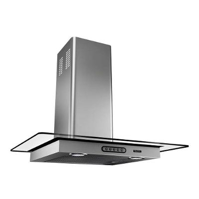 Coifa Vidro Reto Parede Inox 70cm-5 Bocas Terim 110V