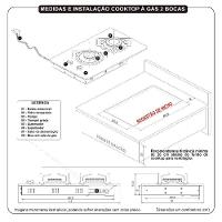 Cooktop Terim à Gás Trm 2b Vidro Preto Flange Esmaltada Preto Bivolt - 2