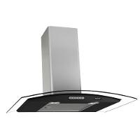 Coifa Terim Vidro Curvo Duto Slim Inox 80 cm Black 110V - 1