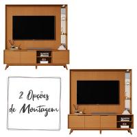 Home Tucumã 1.8 Tv Até 75 Pol. Pés De Madeira Maciça E Led Nature - 3