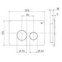 Acabamento Para Caixa De Descarga Embutida Docol Salvágua 949416 Inox Escovado - 2