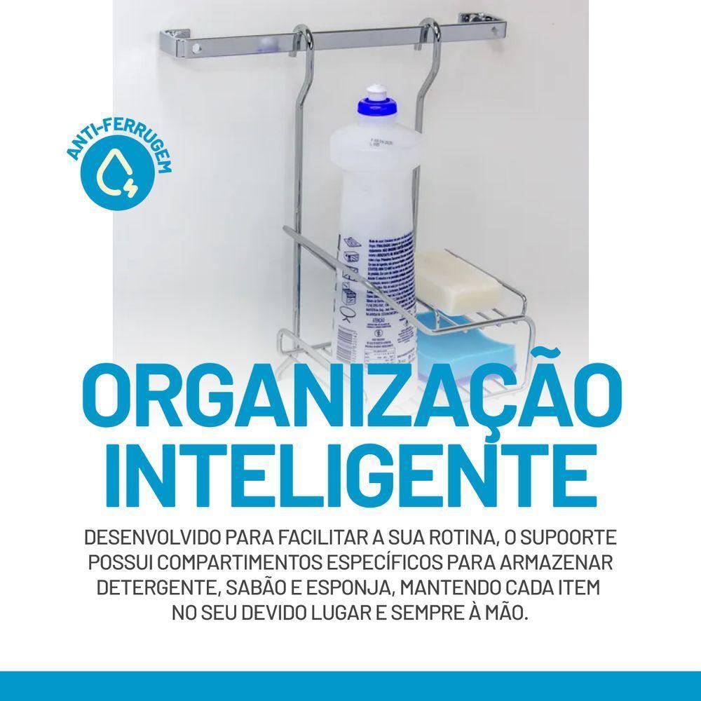 Suporte Sabão Detergente Para Barra Utensilios Cozinha Future 2422 - 2