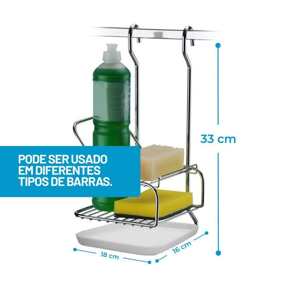 Suporte Sabão Detergente Para Barra Utensilios Cozinha Future 2422 - 3