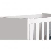 Berço Americano Classic New Branco Fosco Com Natural - Moveisaqui