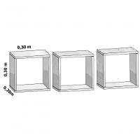 Jogo De Quarto Para Bebê Classic New Branco Fosco Com Natural - Moveisaqui - 7