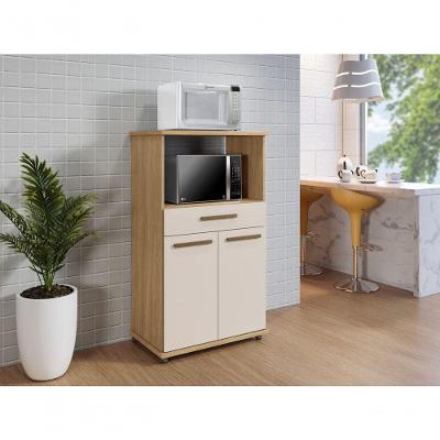 Balcão Conquista 02 Portas 01 Gavetas Arte Móveis Cinamomo/off