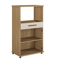 Balcão Conquista 02 Portas 01 Gavetas Arte Móveis Cinamomo/off - 3