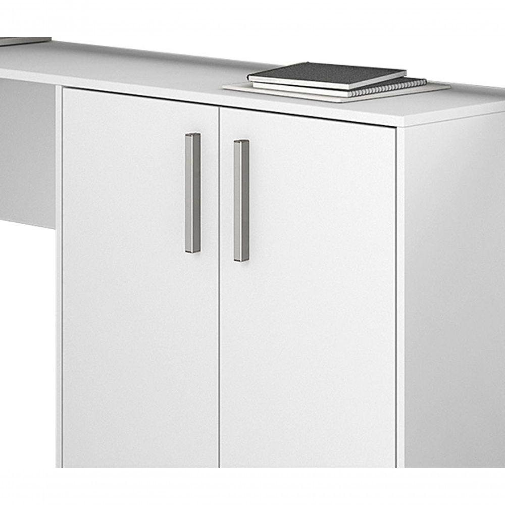 Mesa Para Computador Office Legna Branco - Moveisaqui - 4