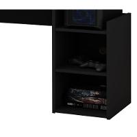 Mesa Para Computador Gamer Preto Com Azul - Gelius Móveis