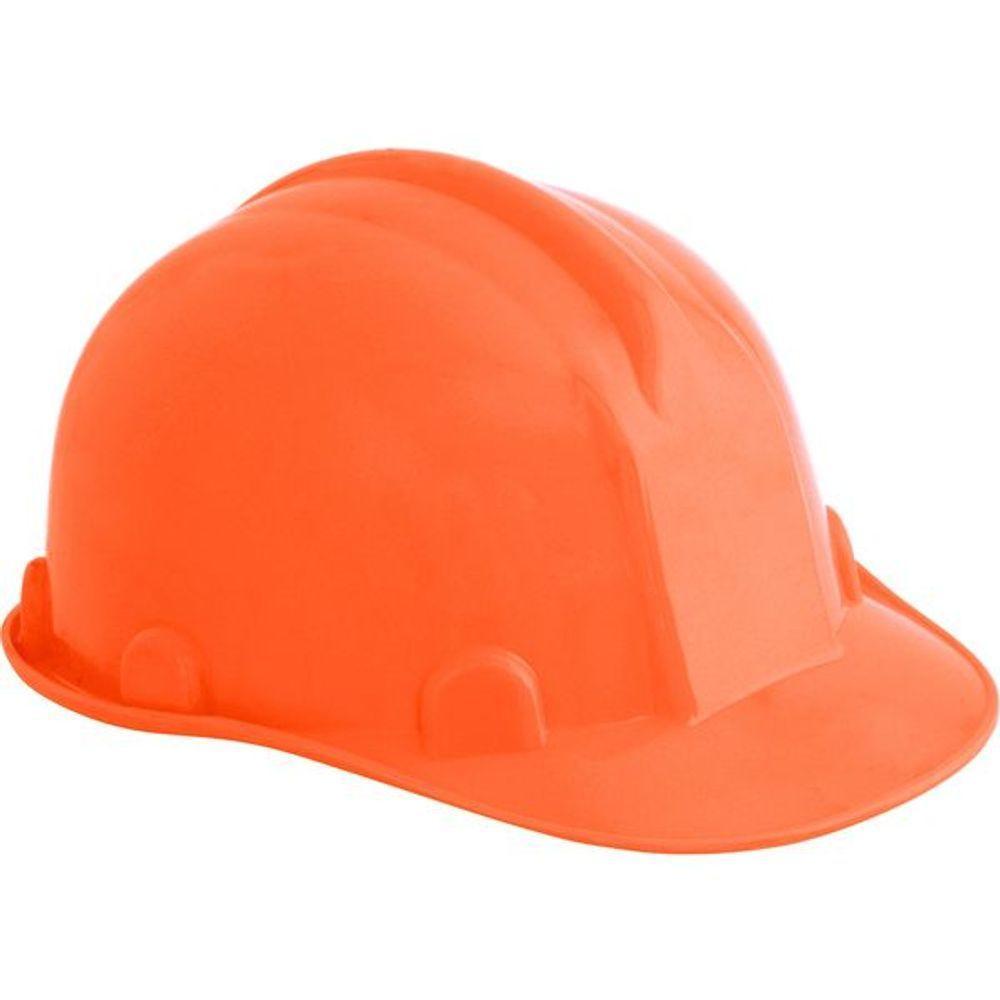 Capacete Aba Frontal Laranja Com Carneira Plastica Classe B - 1