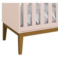 Berço Americano Classic New Rosa Fosco Com Madeira - Reller - 3