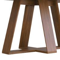 Mesa Kiara Tampo Chanfrado Curvo Madeira Freijó Com Off White - 6