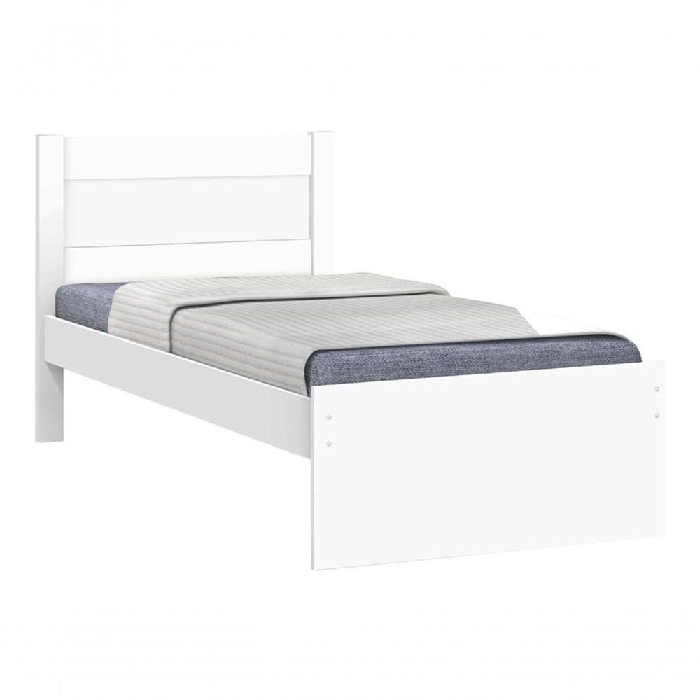 Cama Solteiro Prisma Branco - Jea Móveis - 2